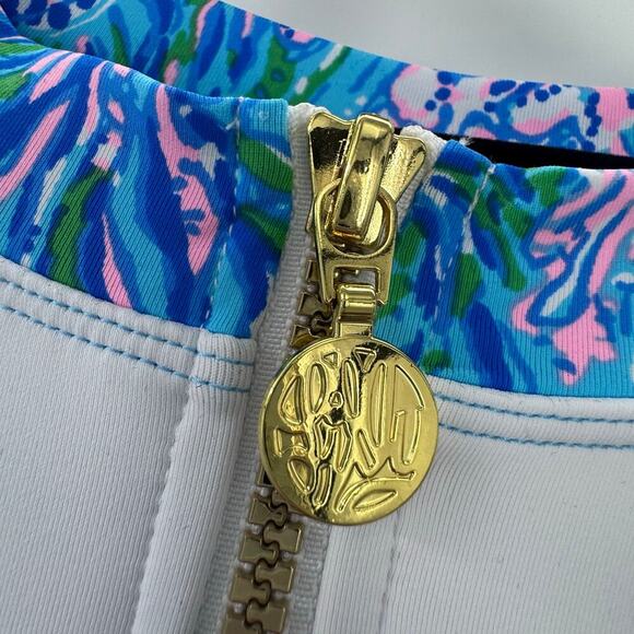 Lilly Pulitzer Women's Standard Nayte Rashguard Top Multicolor Size 4 NWT - Picture 10 of 13